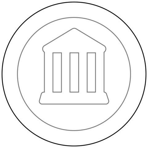 Coin Emoji Coloring Page